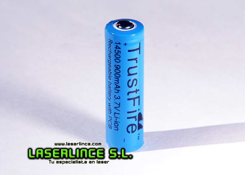 1 Rechargeable Battery 900mAh 3.7 V 14500 Trustfire