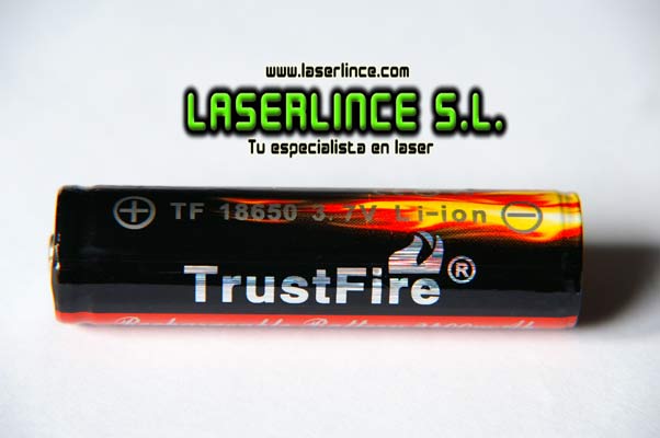1 BaterÃ­a recargable 18650 2400mAh 3,7V Trustfire sistema PCB