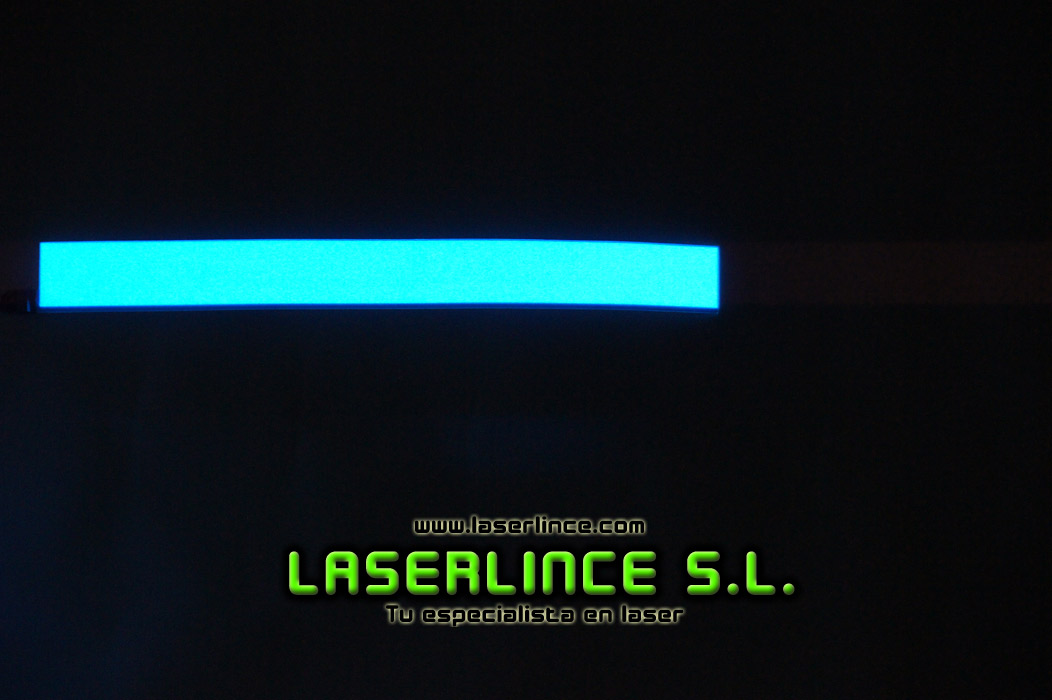 Cinta de luz electroluminiscente 30,5cm X 3,2cm azul