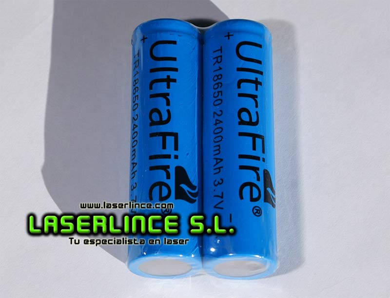 1 rechargeable battery TR 18650 2400mAh 3.7V
