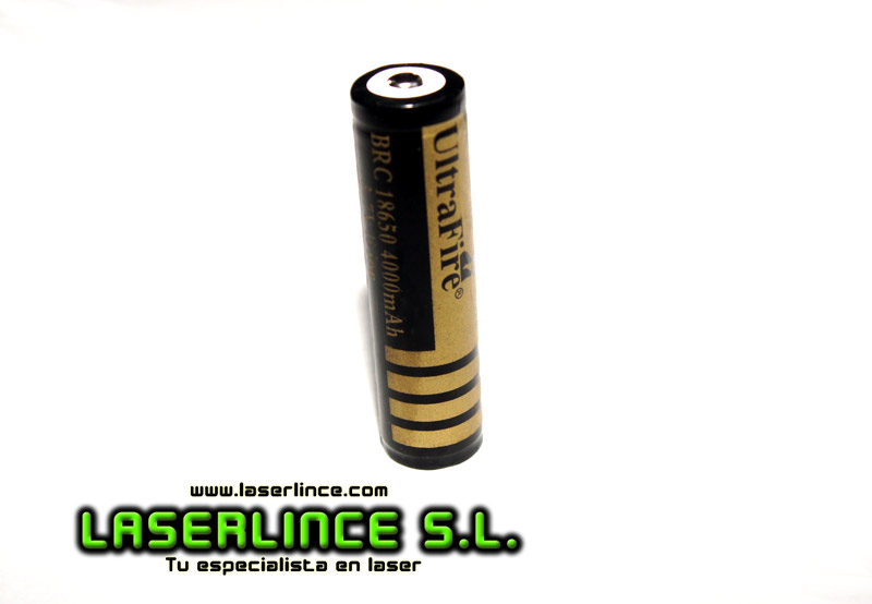 1 BaterÃ­a recargable 18650 4000mAh 3,7V UltraFire sistema PCB