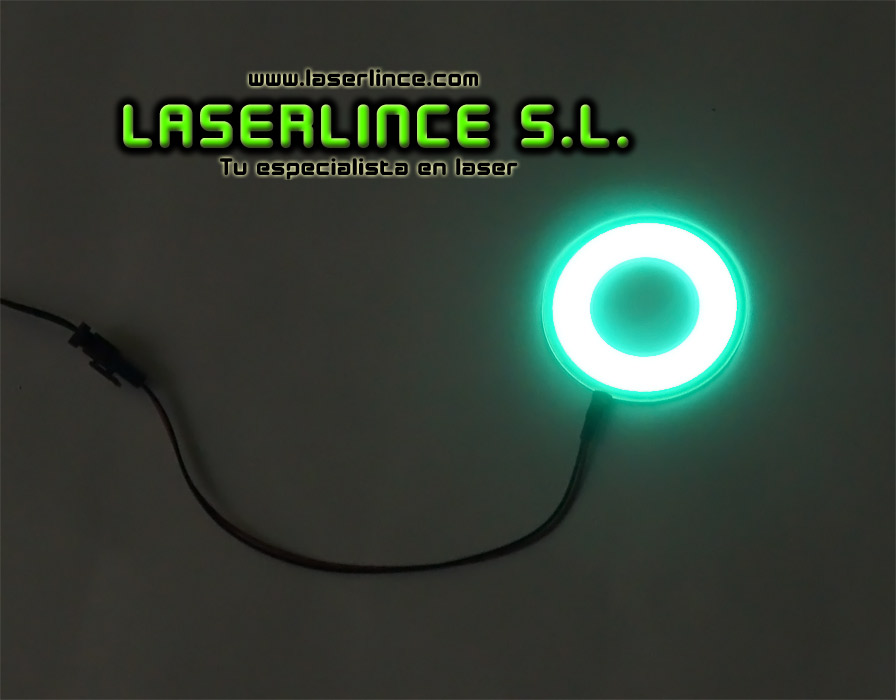 Aro de luz electroluminiscente 6cm verde