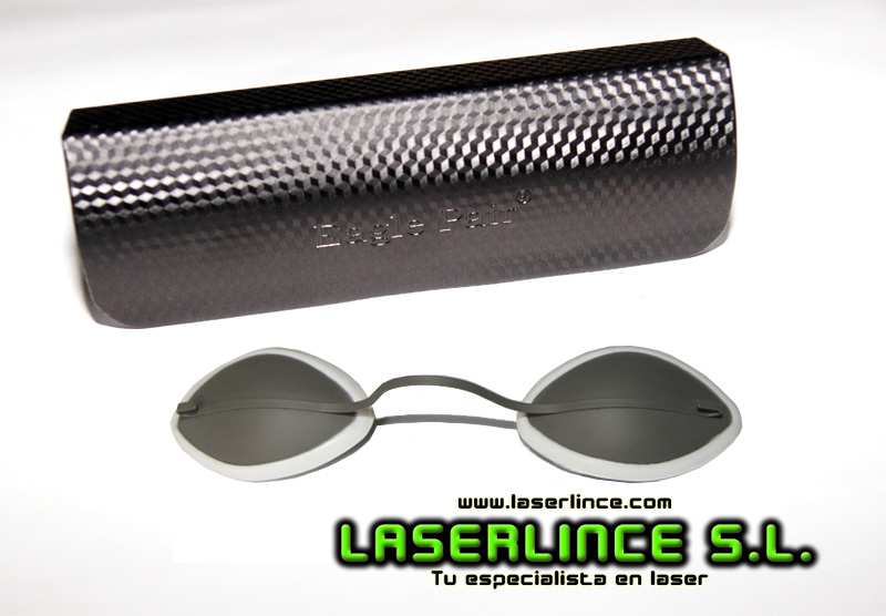 Gafas metálicas opacas de protección láser e IPL para pacientes