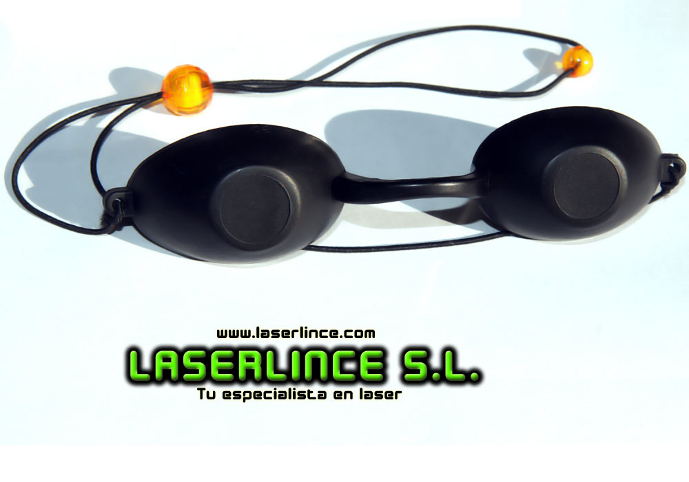 opaque goggles and IPL laser protection for patients
