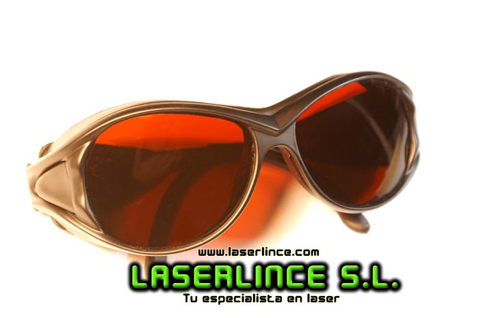 Gafas de protección para láser verde, violeta e infrarrojo OD 5+