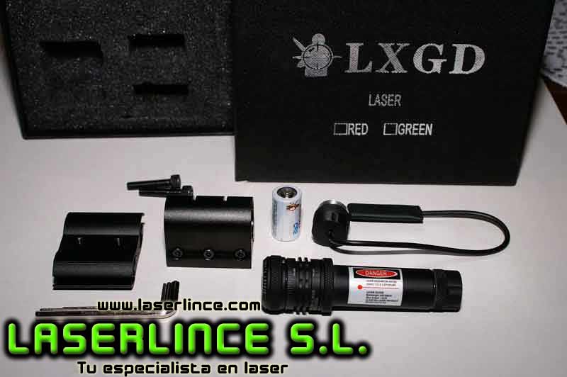 laser rojo regulable LXGD CR2 5mW para tiro de precisión mini